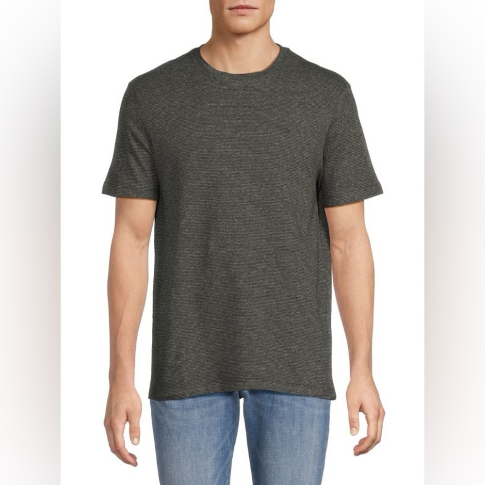 ❤️NWT Calvin Klein Black Jacquard Tee Shirt Size Large